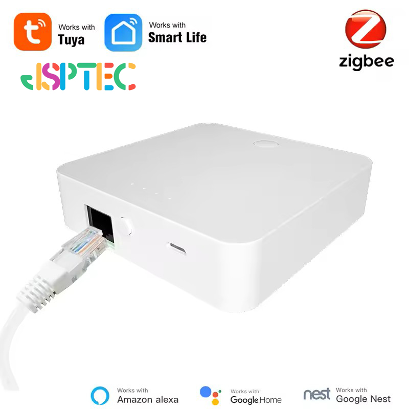 Smart Home Hub Samsung - Tuya ZigBee 3.0 สมาร์ทฮับ, บริดจ์เกตเวย์ไร้สาย/แบบมีสายสำหรับควบคุมระยะไกลด้วยเสียงผ่านแอป, ใช้งานร่วมกับ