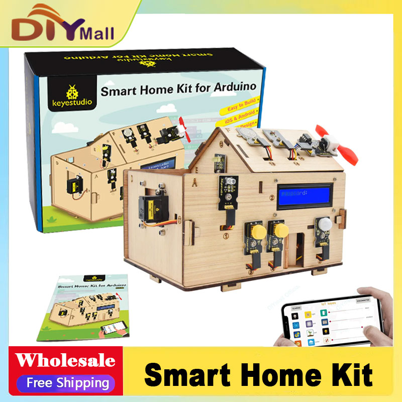 Smart Home Project - ชุดอุปกรณ์บ้านอัจฉริยะ Keyestudio พร้อมบอร์ด PLUS ชุดเริ่มต้น Arduino