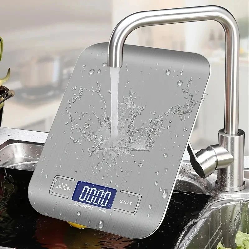 Smart Home Utensils - อิเล็กทรอนิกส์เครื่องชั่งดิจิตอลจอแสดงผล LED 10 กก.5 กก./1g แผงสแตนเลสเครื่องชั่งน้ําหนักบ้านเครื่องประดับอาหารขนมเครื่องชั่งน้ําหนักเครื่องมือ