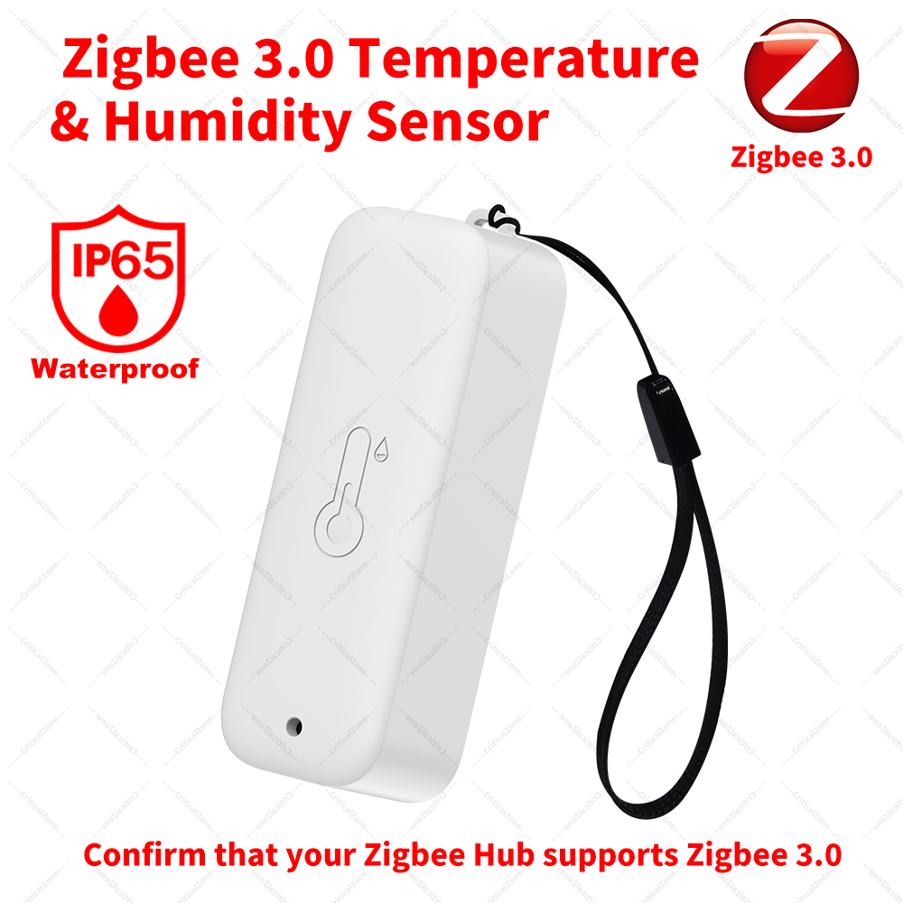 Smart Home Yandex - เซ็นเซอร์วัดอุณหภูมิและความชื้น Zigbee 3.0 กันน้ำระดับ IP65 ต้องใช้