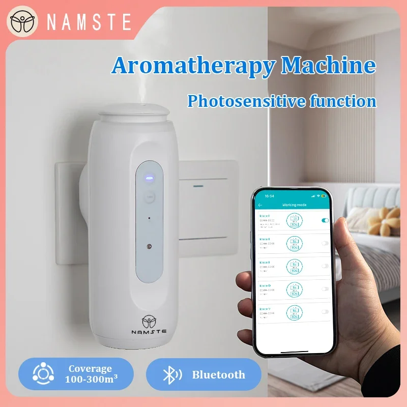 Smart Humidifier - NAMASTE แบบพกพาสมาร์ท Diffuser 300m3 ซ็อกเก็ตบลูทูธสไตล์ Auto