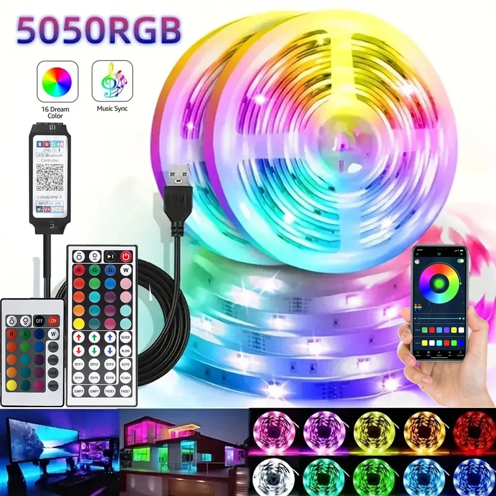 Voice Control Light Bulb - ไฟ LED RGB อัจฉริยะสำหรับเล่นเกม แถบไฟ USB
