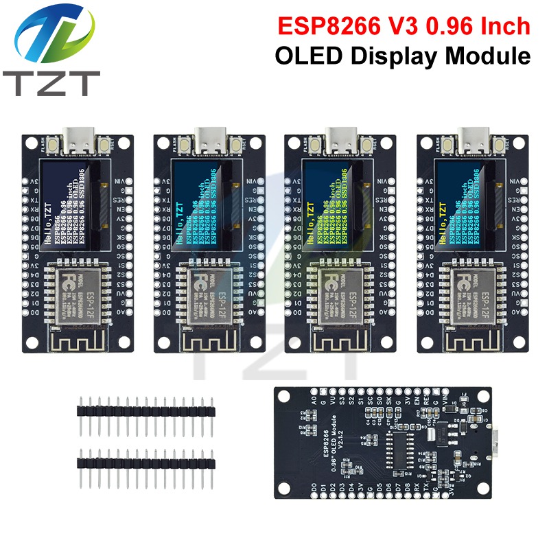 Smart Home Esp8266 - NodeMCU ESP8266 V3 บอร์ดพัฒนา 0.96 นิ้ว