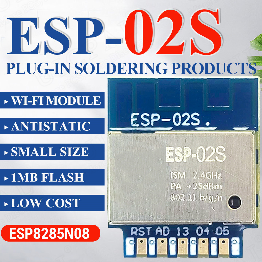 Smart Home Esp8266 - ESP-02S Serial Wireless 2.4G Wifi โมดูลสําหรับ