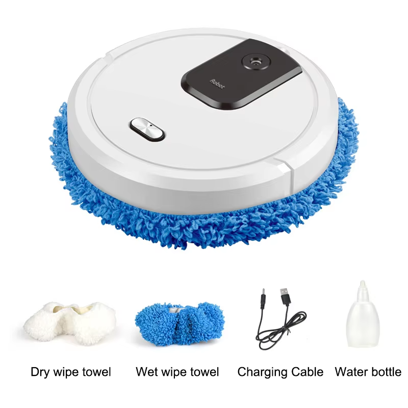 Smart Humidifier - ใหม่ เครื่องดูดฝุ่นหุ่นยนต์กวาดและถูพื้นอัจฉริยะ หุ่นยนต์ถูพื้นแบบแห้งและเปียก เครื่องใช้ในบ้านแบบชาร์จไฟได้พร้อมสเปรย์เพิ่มความชื้น