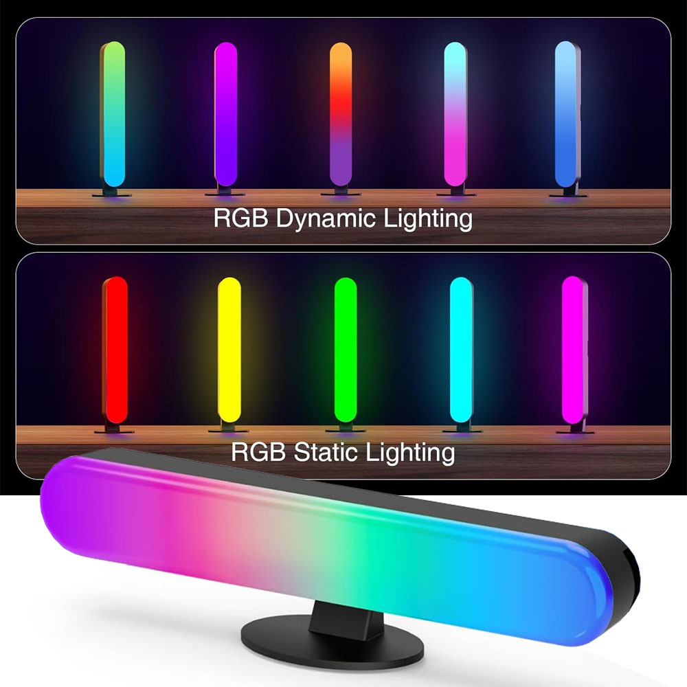 Voice Control Light Bulb - แถบไฟ LED อัจฉริยะ 1/2/3 ชิ้น, แถบไฟทีวีเปลี่ยนสีได้
