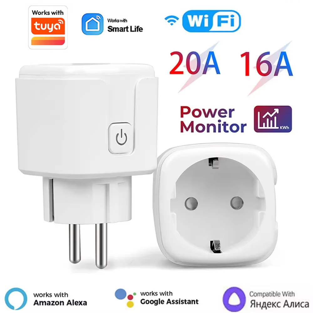 Smart Home Yandex - ปลั๊กอัจฉริยะ 20A EU แบบ Wifi ควบคุมด้วยเสียง