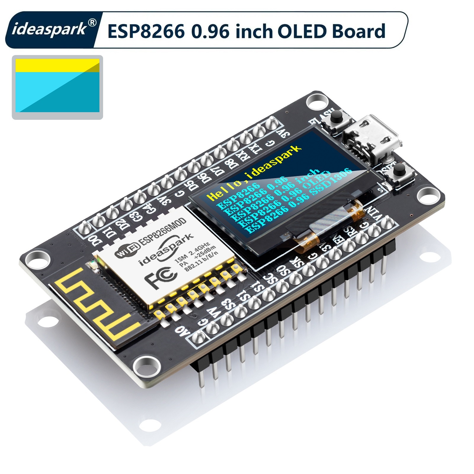 Smart Home Esp8266 - NodeMCU ESP8266 บอร์ดพัฒนา 0.96 ''จอแสดงผล OLED,CH-340,ESP-12E