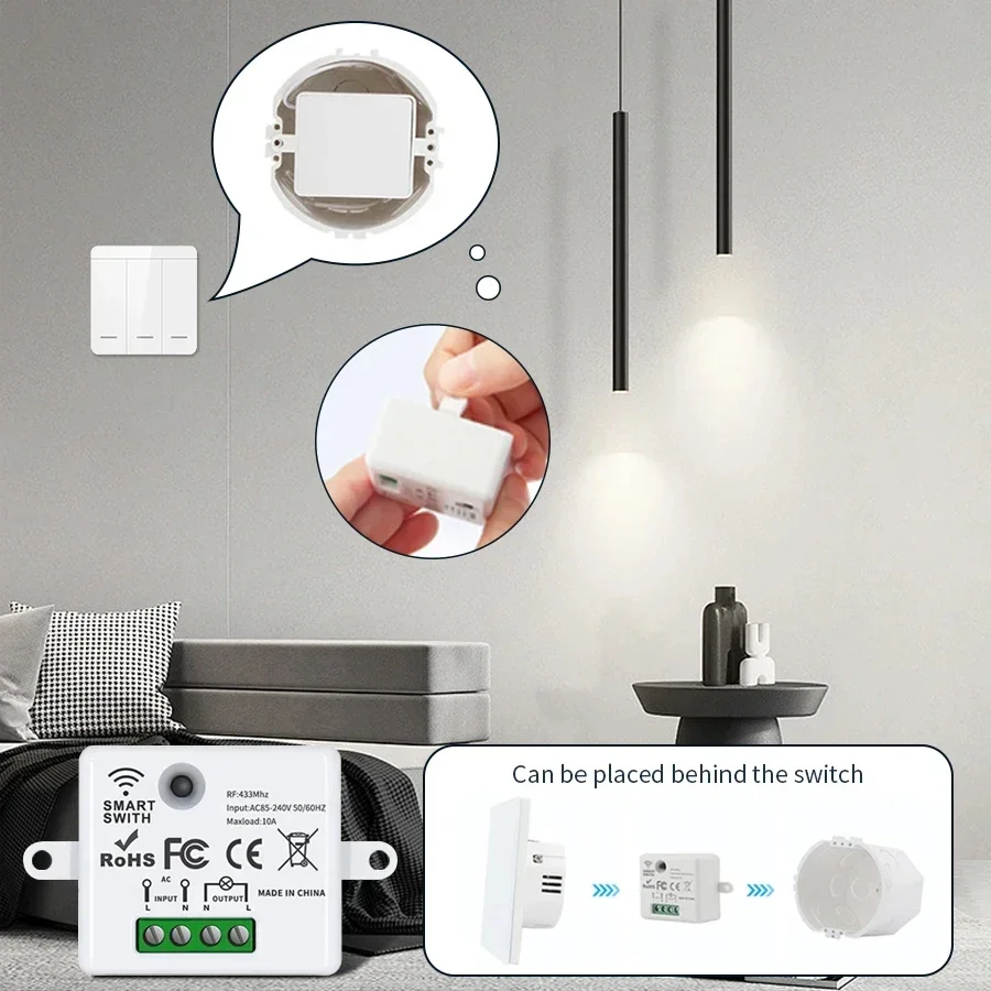 RF 433MHz รีโมทคอนโทรลไร้สายสว - Smart Home Project บทวิจารณ์และราคา