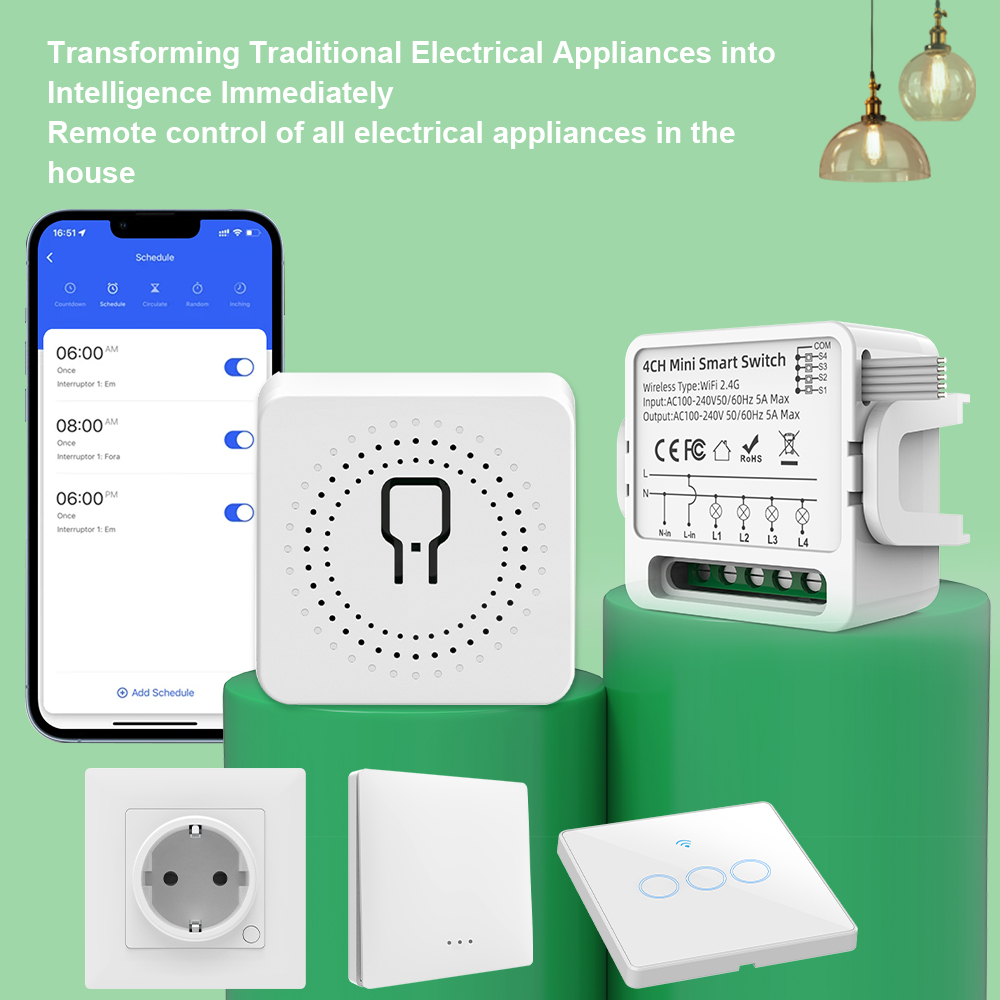 สวิตช์อัจฉริยะ Tuya WiFi 1/2/3 - Smart Home Project บทวิจารณ์และราคา
