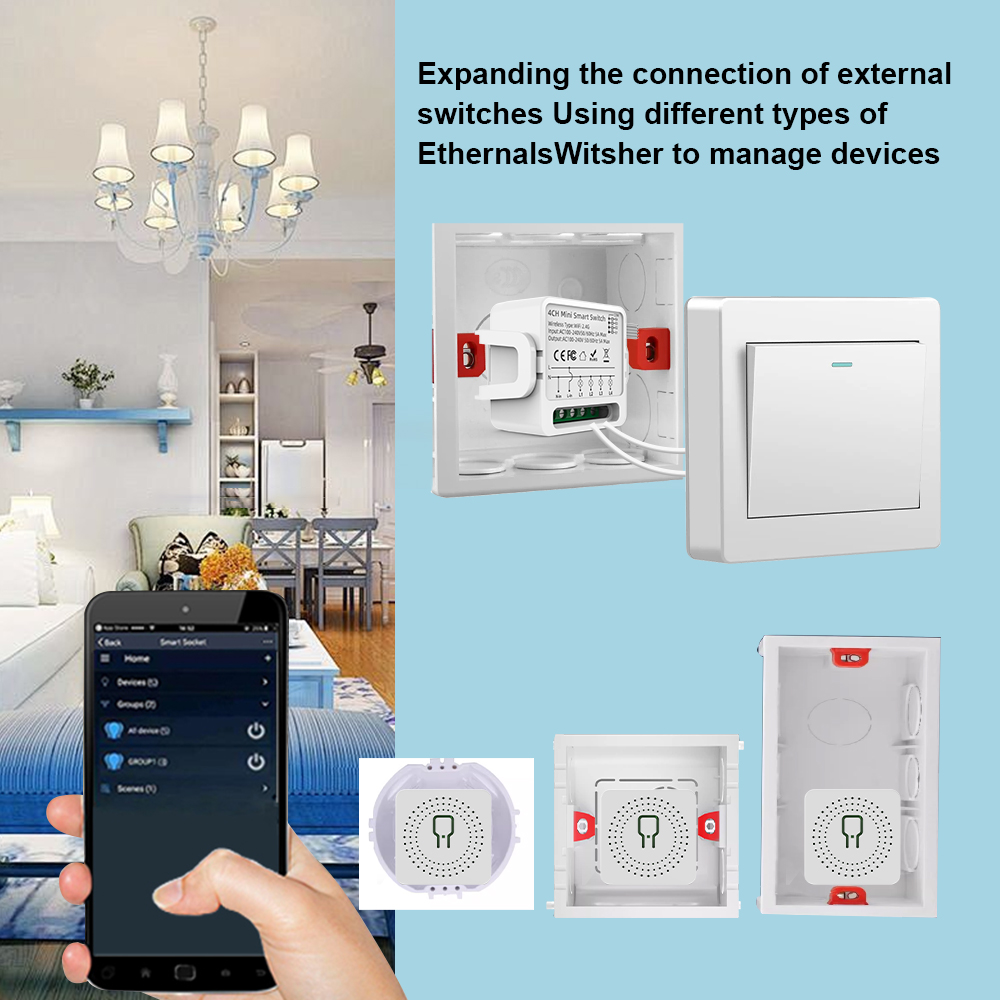 สวิตช์อัจฉริยะ Tuya WiFi 1/2/3 - Smart Home Project บทวิจารณ์และราคา