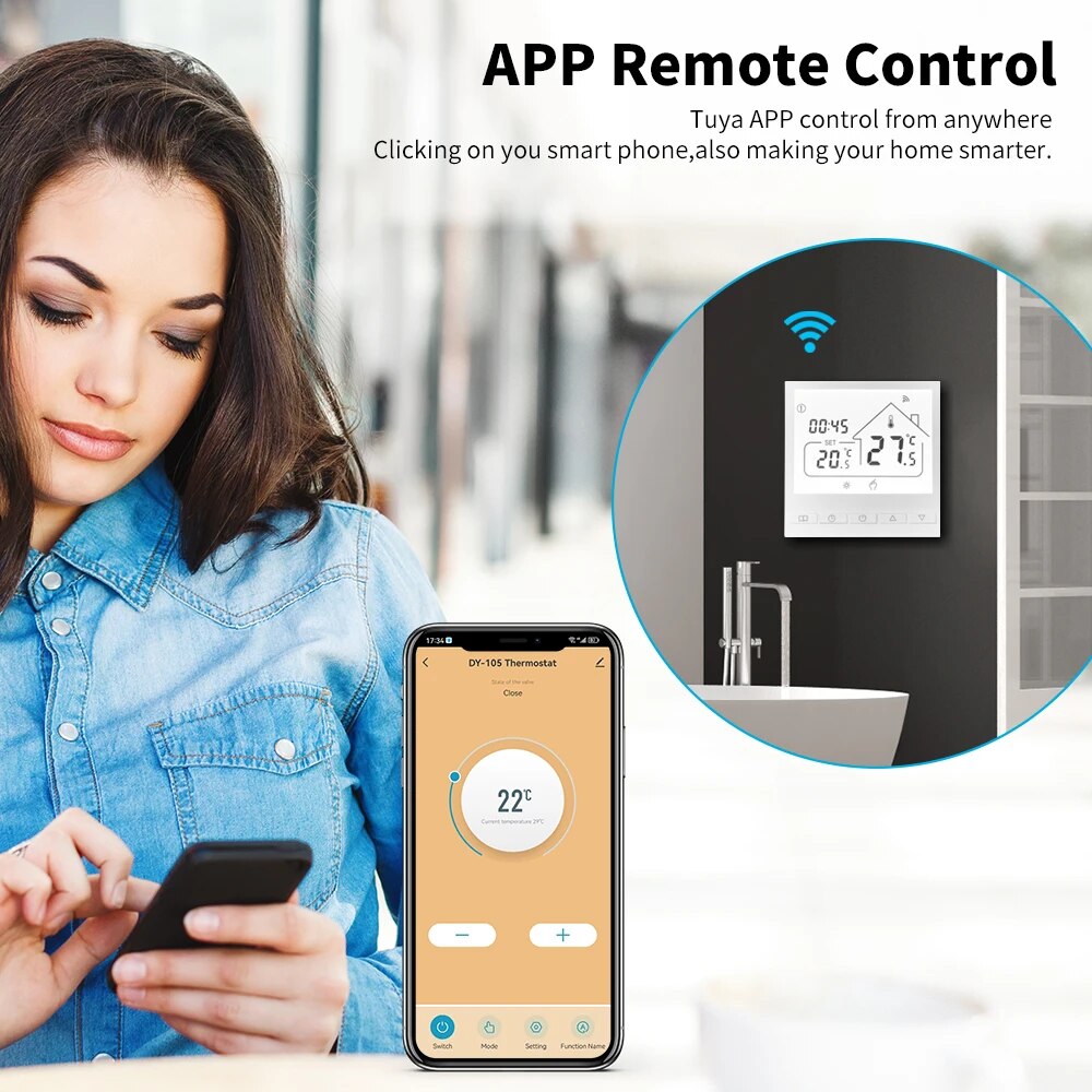 เทอร์โมสตัทอัจฉริยะ Tuya Smart - Smart Home Yandex บทวิจารณ์และราคา