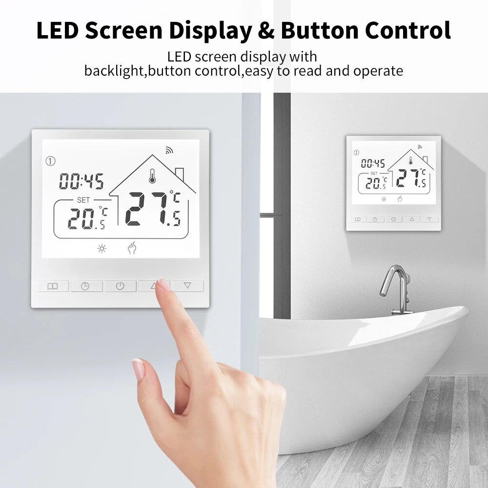 เทอร์โมสตัทอัจฉริยะ Tuya Smart - Smart Home Yandex บทวิจารณ์และราคา