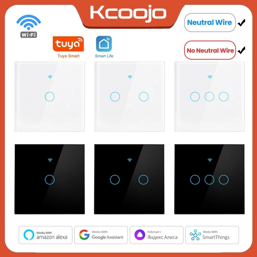 Tuya Wifi EU สมาร์ทสวิทช์ 1/2/ - Smart Home Gadgets บทวิจารณ์และราคา