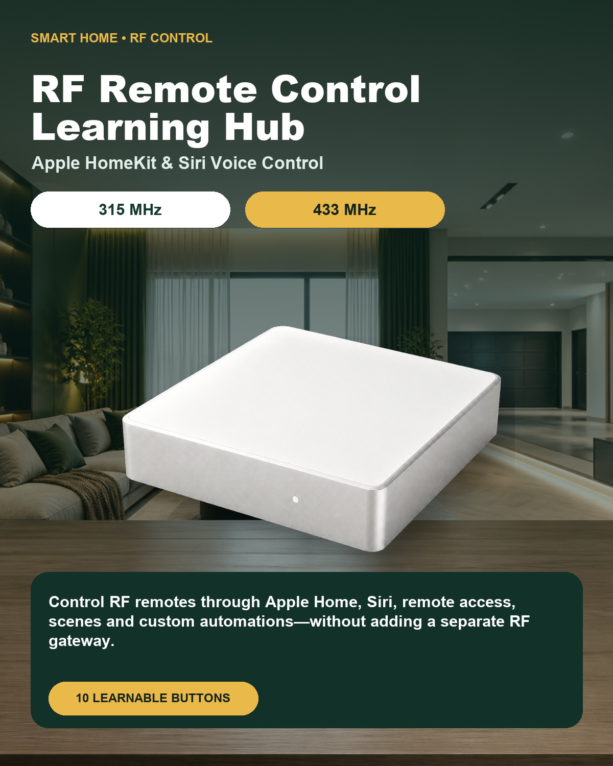 ฮับควบคุมระยะไกล RF 315/433MHz - Smart Home Hub Samsung บทวิจารณ์และราคา