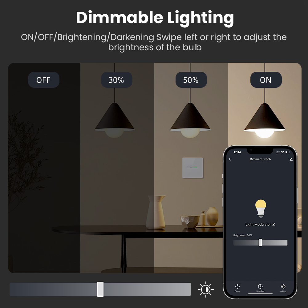 AVATTO WiFi 1/2 Gang Smart Dim - Smart Home Control Panel บทวิจารณ์และราคา