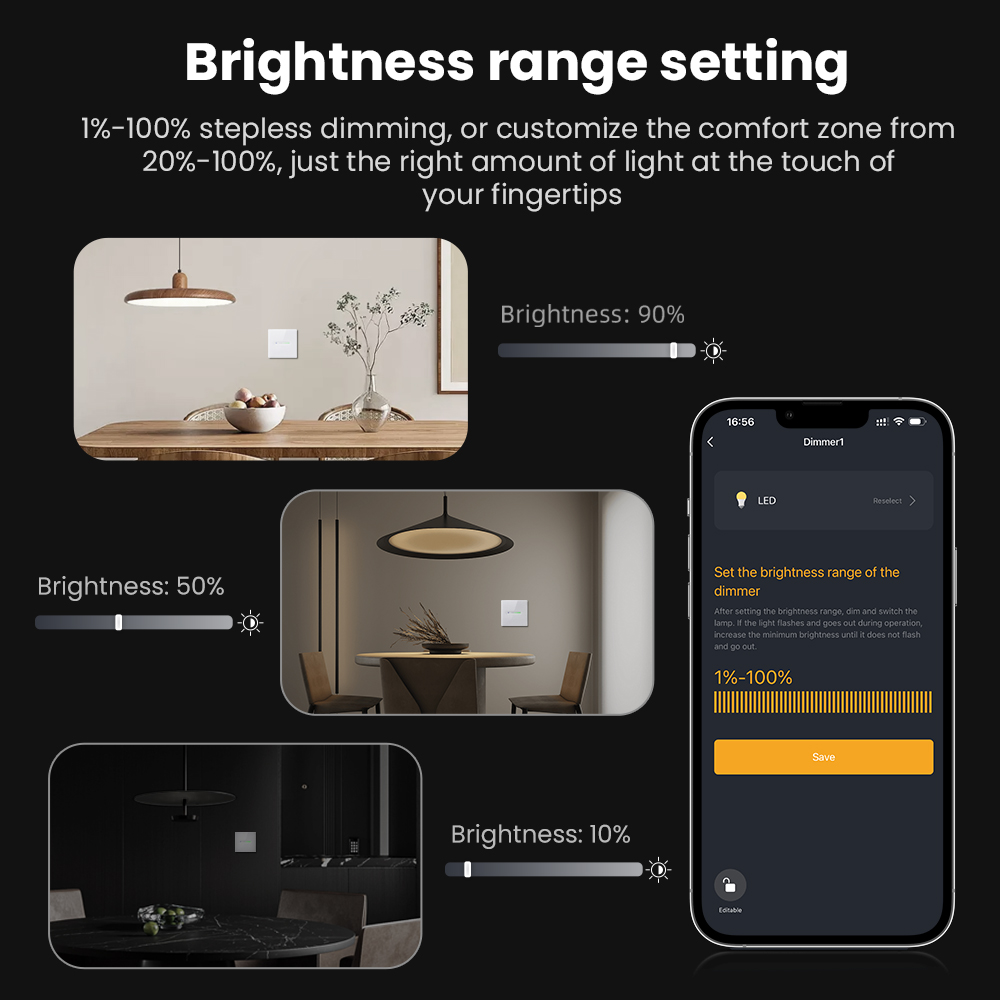 AVATTO WiFi 1/2 Gang Smart Dim - Smart Home Control Panel บทวิจารณ์และราคา
