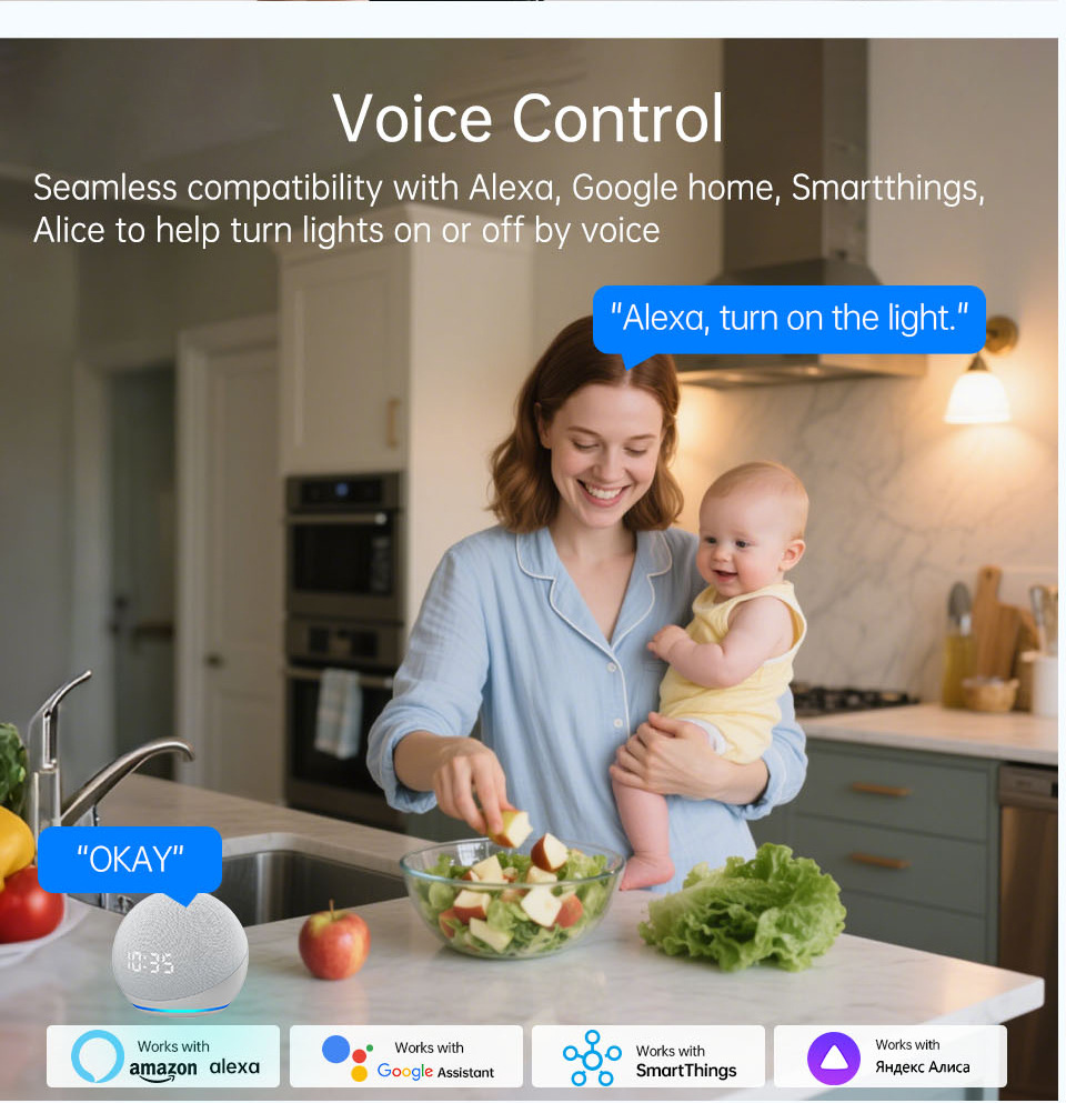 สวิตช์ไฟติดผนังแบบสัมผัส 1 2 3 - Smart Home Internet บทวิจารณ์และราคา