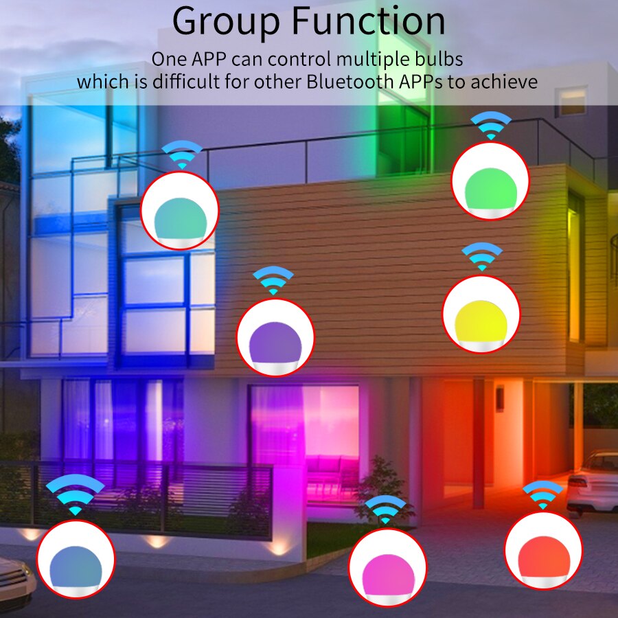 E27 WiFi สมาร์ทหลอดไฟ LED RGBC - Voice Control Light Bulb บทวิจารณ์และราคา