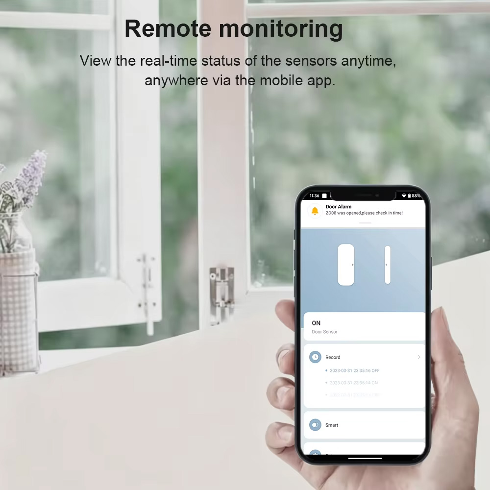 เซ็นเซอร์ประตูหน้าต่าง Zigbee  - Smart Home Yandex บทวิจารณ์และราคา