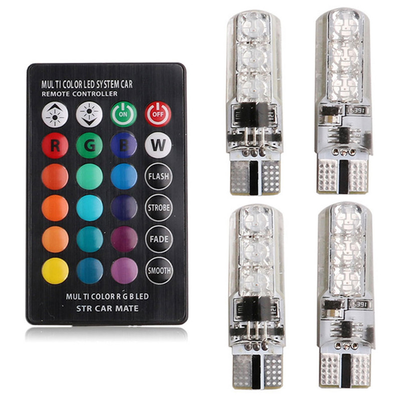 หลอดไฟตกแต่งภายในรถยนต์ 4 ชิ้น - Voice Control Light Bulb บทวิจารณ์และราคา