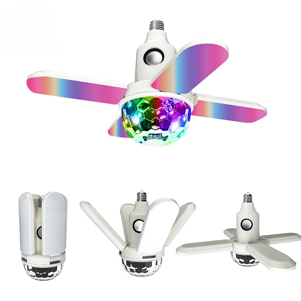 E27 หลอดไฟ LED พัดลมใบมีดสี่ใบ - Voice Control Light Bulb บทวิจารณ์และราคา
