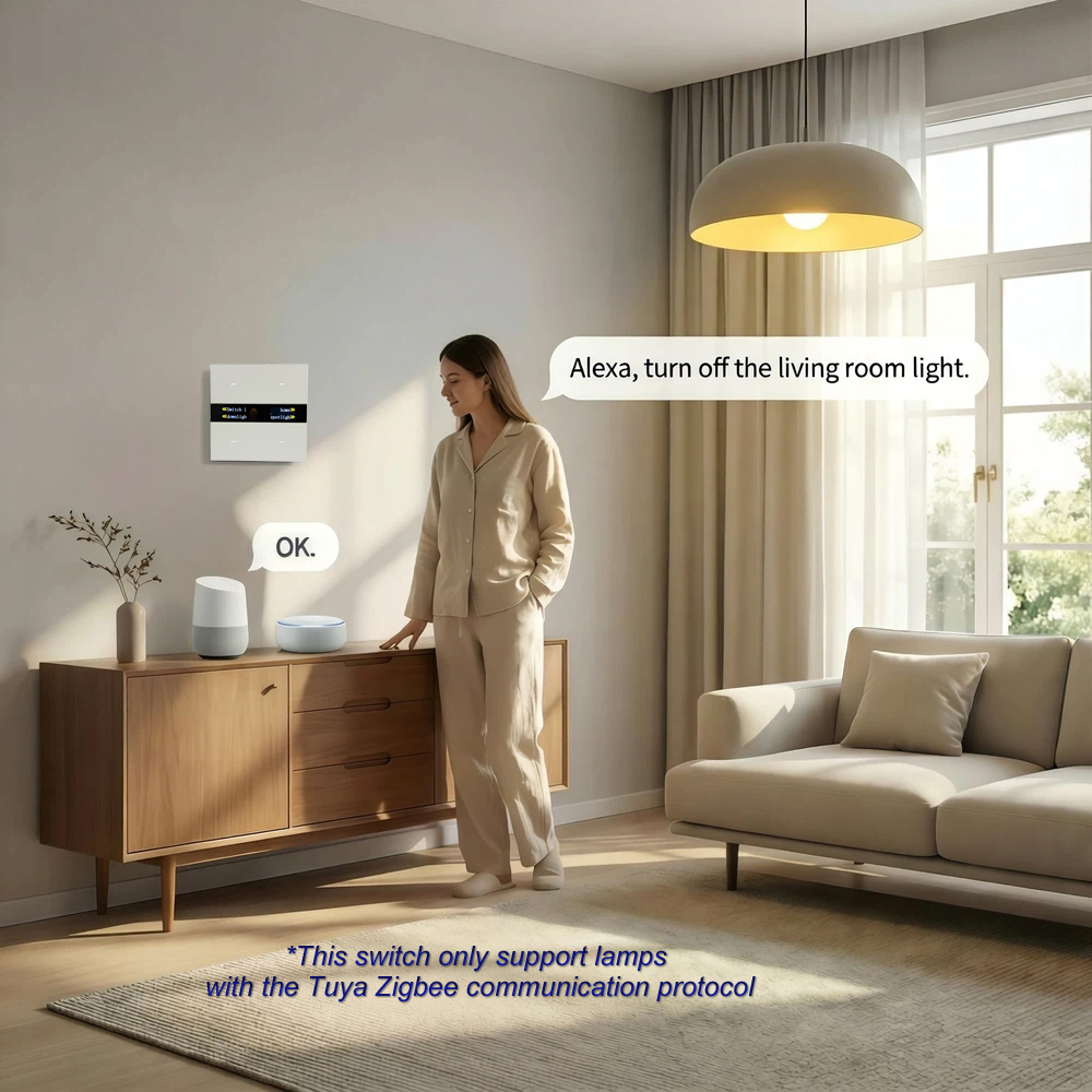 แผงสวิตช์อัจฉริยะ M8 Pro Zigbe - Smart Home Control Panel บทวิจารณ์และราคา