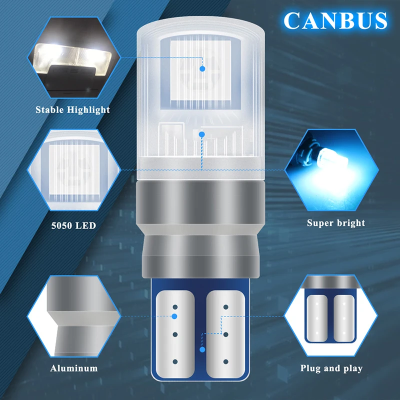 รีโมทคอนโทรล2ชิ้น W5W T10 RGB  - Voice Control Light Bulb บทวิจารณ์และราคา