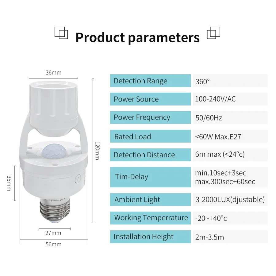 เซ็นเซอร์ตรวจจับความเคลื่อนไหว - Voice Control Light Bulb บทวิจารณ์และราคา