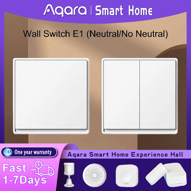 Original Aqaraสวิทช์ผนังE1 รุ่ - Smart Home Xiaomi บทวิจารณ์และราคา