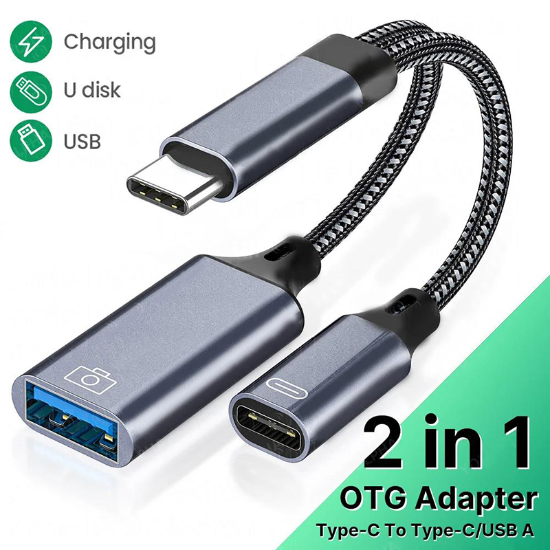 2 ใน 1 ประเภท C ถึง USB A OTG  - Smart Home Xiaomi บทวิจารณ์และราคา