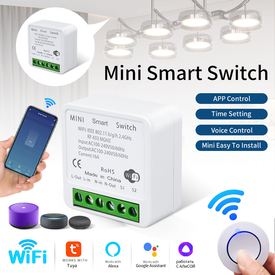 RF433Mhz 16A/20A ทูย่า ไวไฟสมา - Smart Home Control Panel บทวิจารณ์และราคา