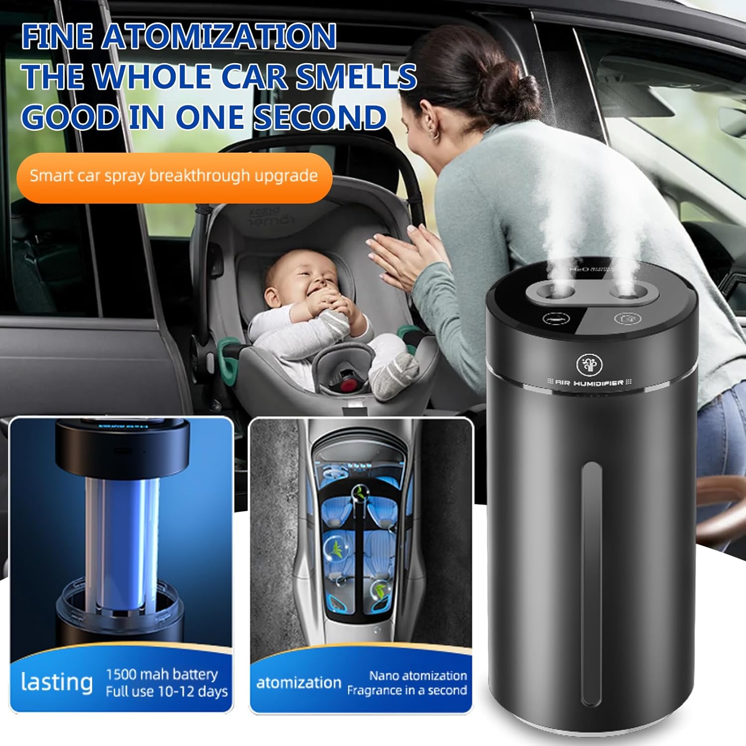 เครื่องฟอกอากาศในรถยนต์อัจฉริย - Smart Humidifier บทวิจารณ์และราคา