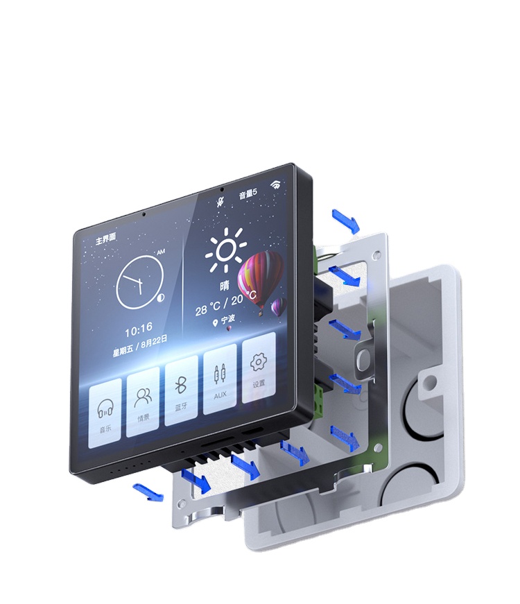 แผงควบคุมระบบสัมผัส YC-SM04 ขน - Smart Home Control Panel บทวิจารณ์และราคา
